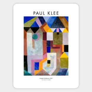 Paul Klee - Colorful Architecture Sticker